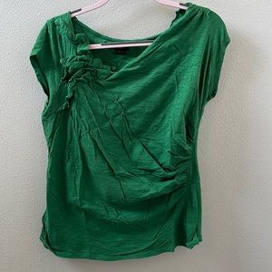 Green Deletta top from Anthropologie. XL. Beautiful details.